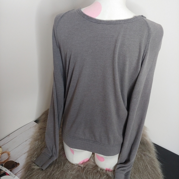 PINK Victorias Secret | Y2k French Terry soft off the shoulder sweatshirt small - Picture 10 of 14